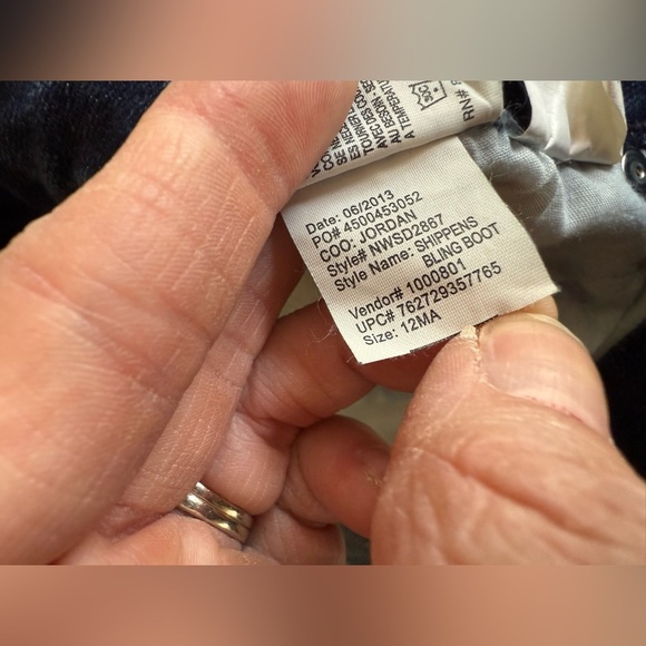 Nine West Womens Jeans SZ 12 Missy Bling Bootcut Midrise Stretch Pockets Dark - Picture 7 of 10